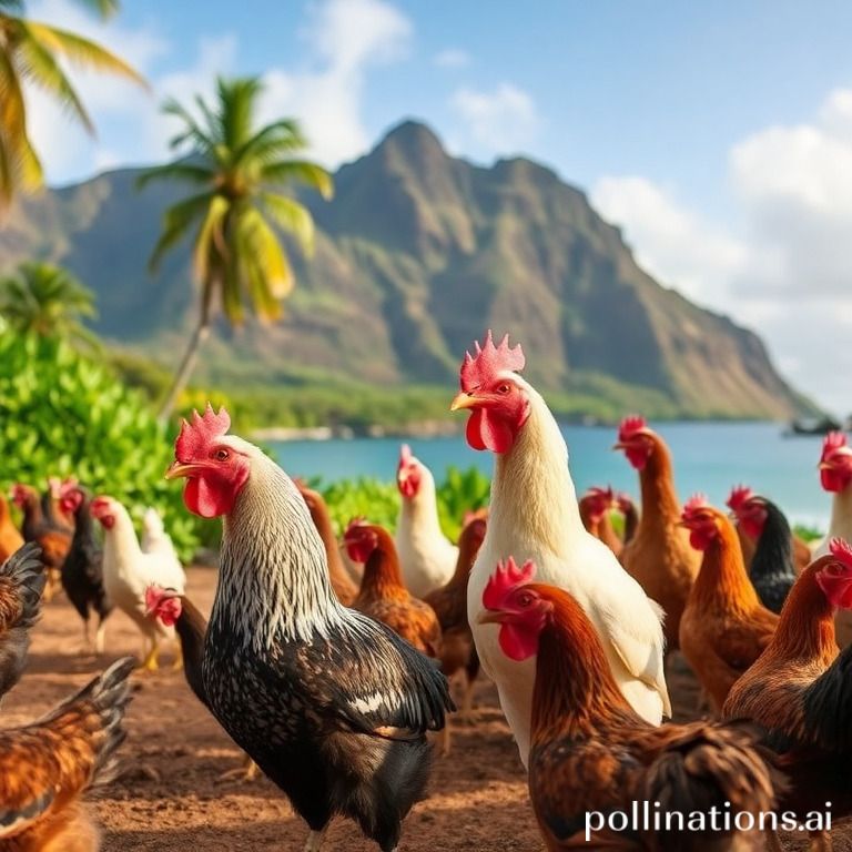 why so many chickens in hawaii